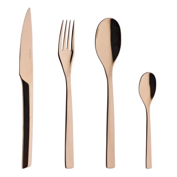 Набор столовых приборов Degrenne GUEST CUIVRE на 6 персон 24 предмета, медный, сталь нержавеющая, п/