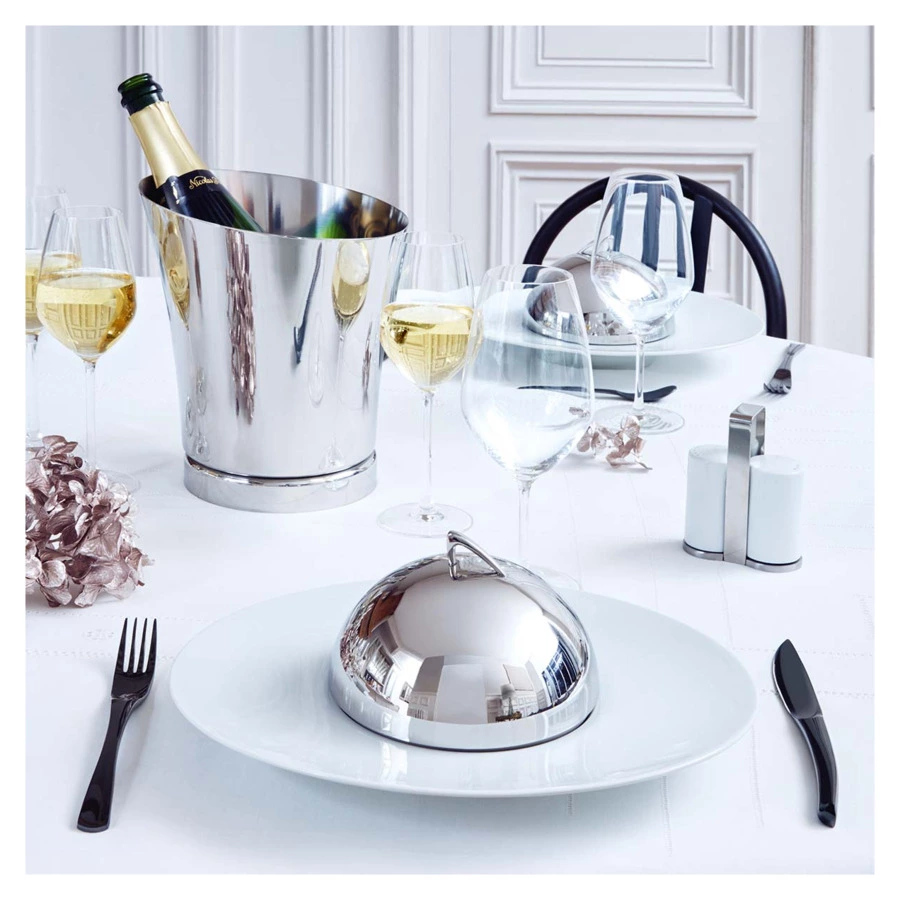 Набор столовых приборов Degrenne XY Black mir на 6 персон 24 предмета, сталь нержавеющая, п/к