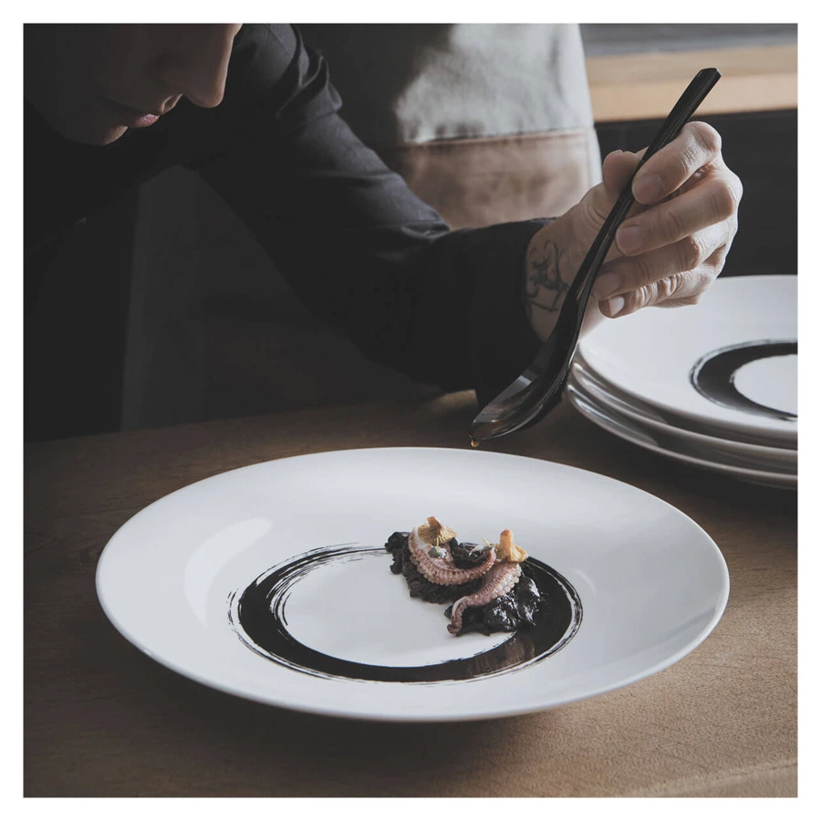 Набор столовых приборов Degrenne XY Black mir на 6 персон 24 предмета, сталь нержавеющая, п/к