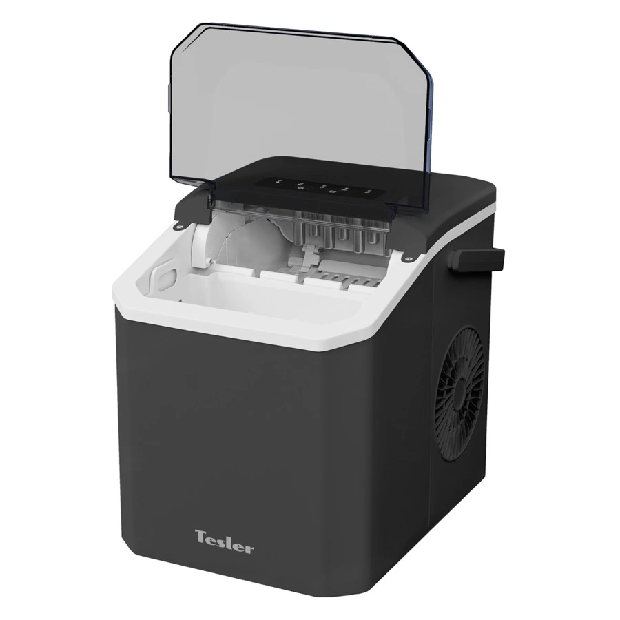 Льдогенератор портативный TESLER ICM-1203 GREY, 125Вт, пальчиковый лед 6-12 мин.,пластик, серый
