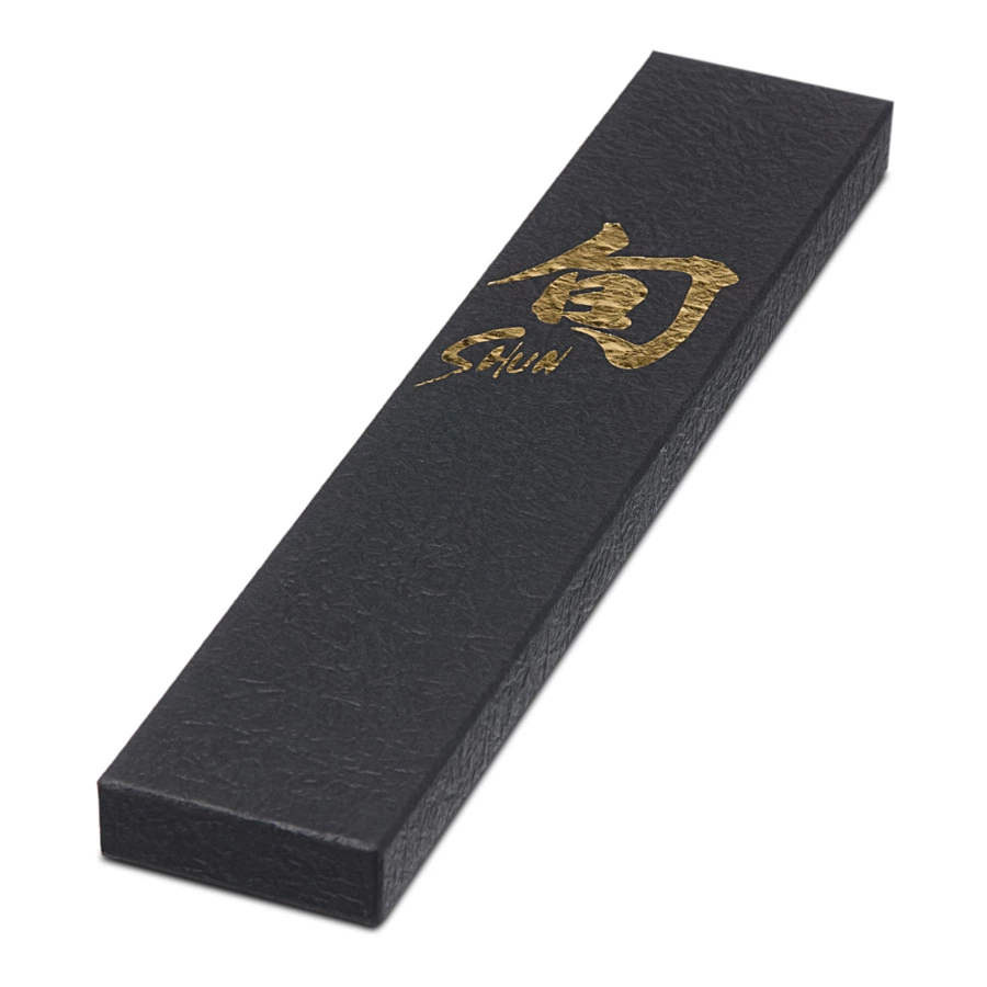 Набор 5 дамасских ножей KAI Шан Классик на магнитной подставке, черный дуб, п/к