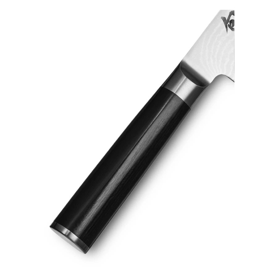 Набор 5 дамасских ножей KAI Шан Классик на магнитной подставке, черный дуб, п/к