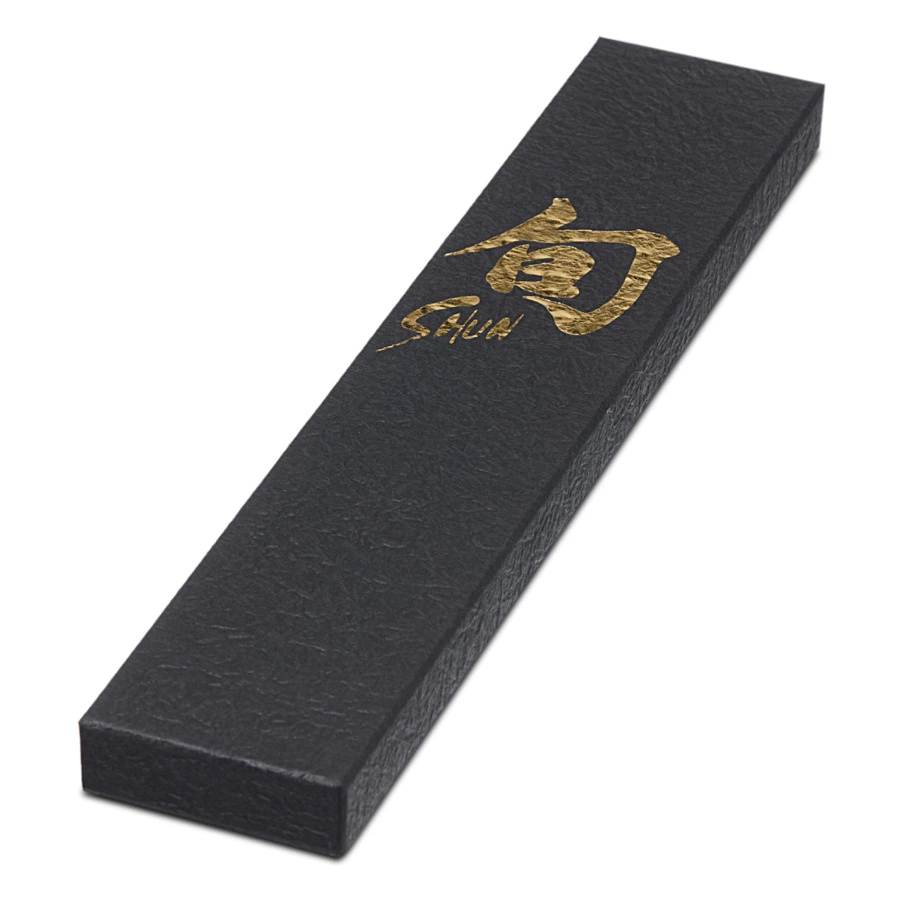 Набор 5 дамасских ножей KAI Шан Классик на магнитной подставке, черный дуб, п/к