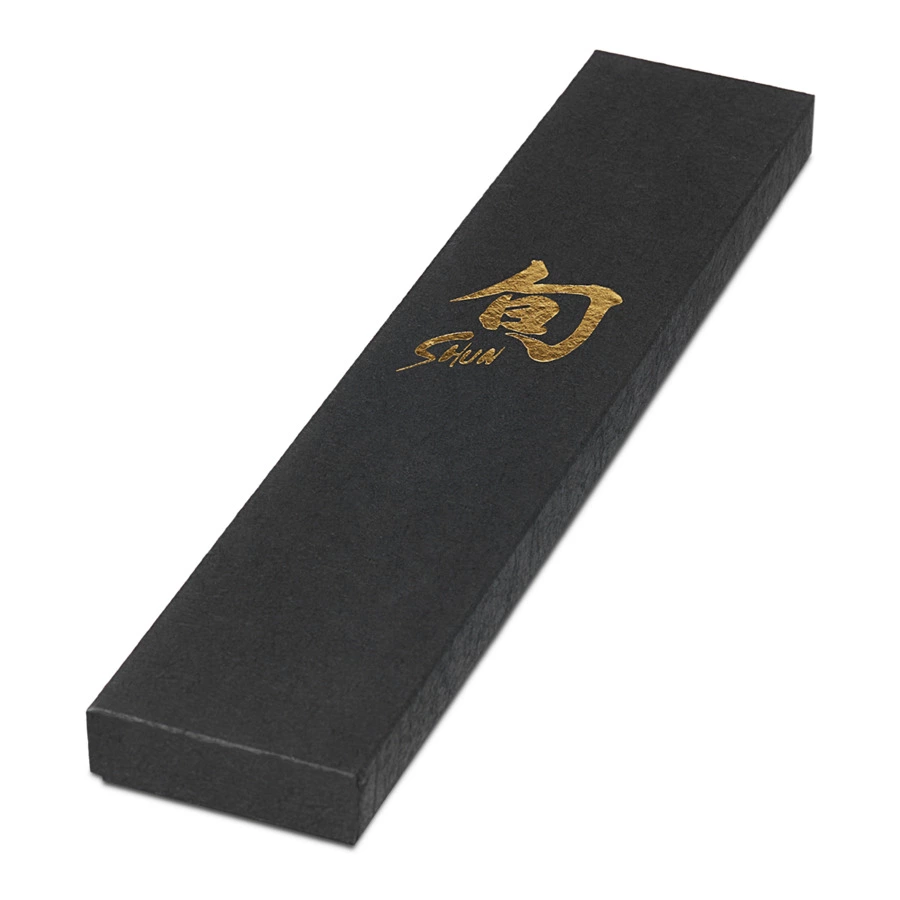 Набор 5 дамасских ножей KAI Шан Классик на магнитной подставке, черный дуб, п/к