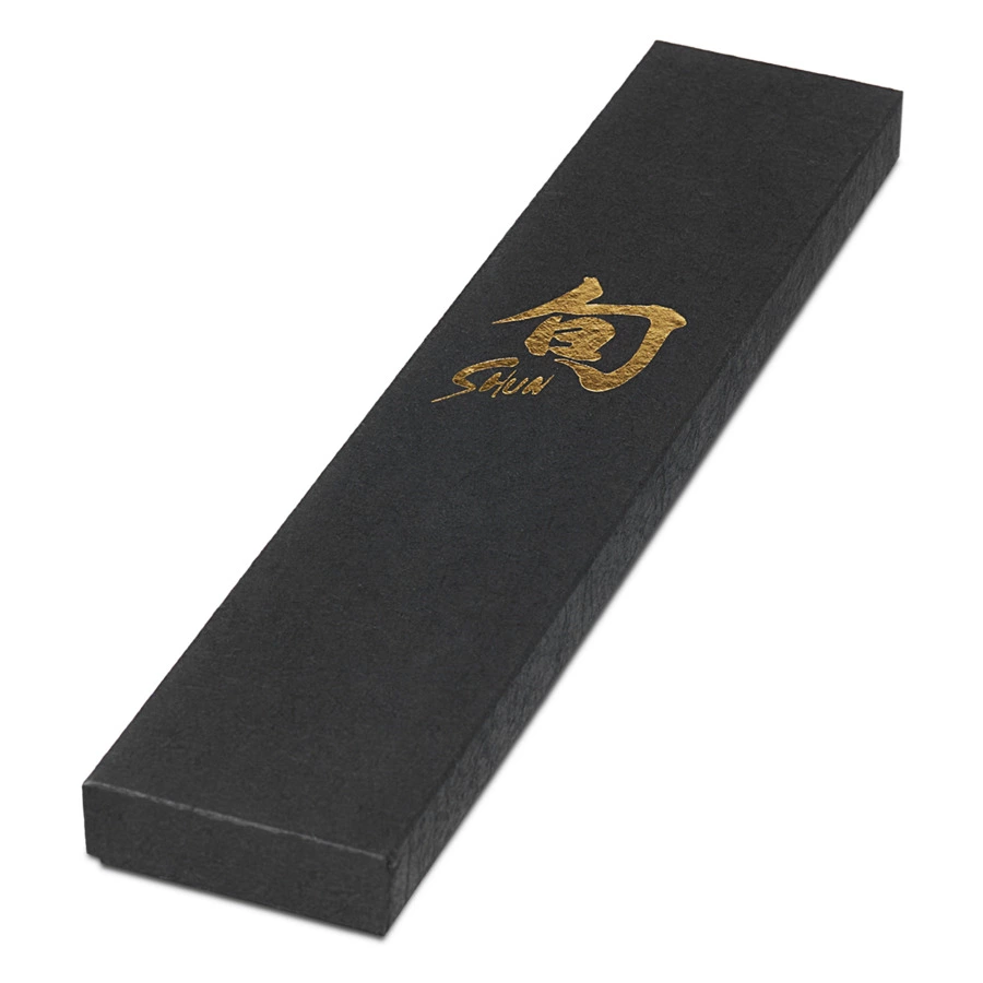 Набор 5 дамасских ножей KAI Шан Классик на магнитной подставке, черный дуб, п/к