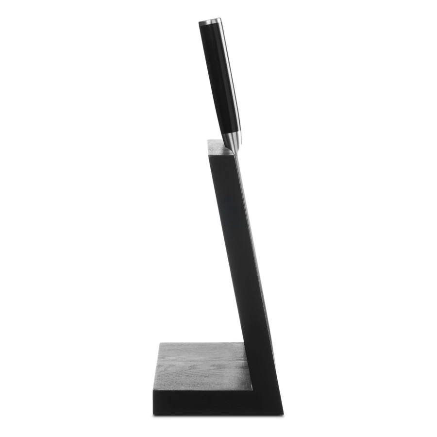 Набор 5 дамасских ножей KAI Шан Классик на магнитной подставке, черный дуб, п/к