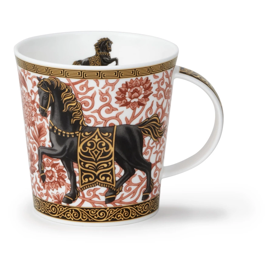 Кружка Dunoon Лошадь Кернгорм 480 мл, фарфор костяной
