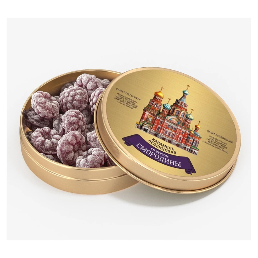 Леденцы монпансье СУГРЕВЪ Санкт-Петербург 50 г, смородина