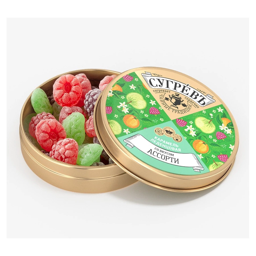 Леденцы монпансье СУГРЕВЪ 50 г, в ассортименте