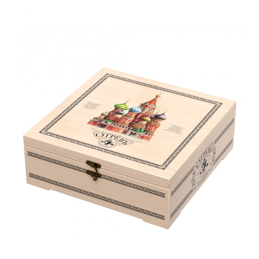 Набор чая листового в шкатулке СУГРЕВЪ Москва 9 шт