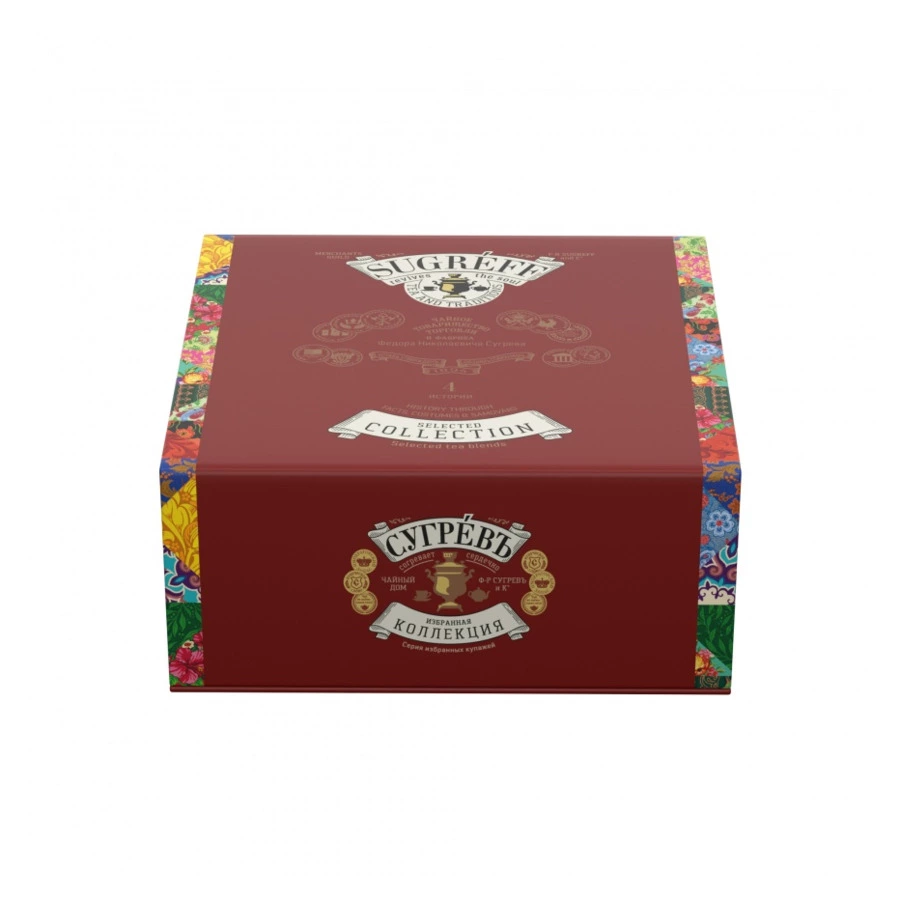 Набор чая листового СУГРЕВЪ Народы России 100 г, 4 шт