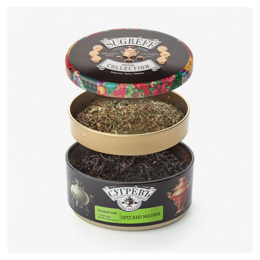 Набор чая листового с чабрецом и душицей СУГРЕВЪ Ореганомания 110 г