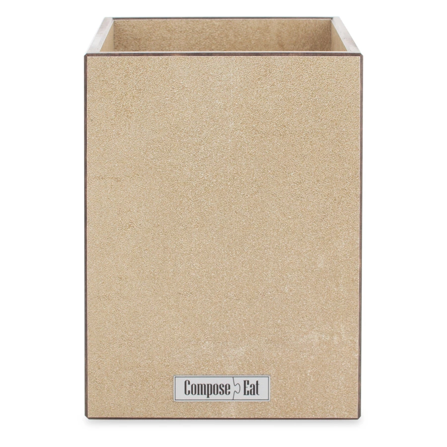 Подставка для кухонной утвари ComposeEat Fashion 12х12х17см, композит, порфир кремовый