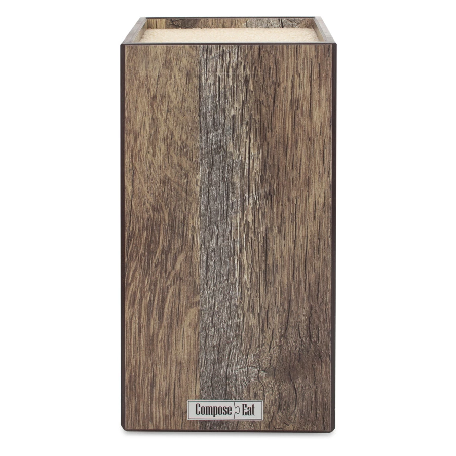Подставка для ножей ComposeEat Fashion 12х12х24 см, композит, дуб мореный