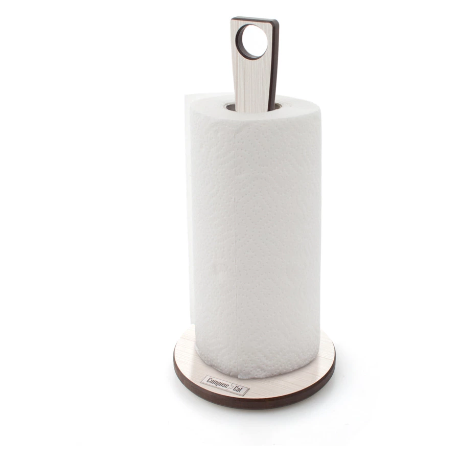 Держатель для бумажного полотенца ComposeEat Fashion 31х15 см, база 12 мм, композит, белый