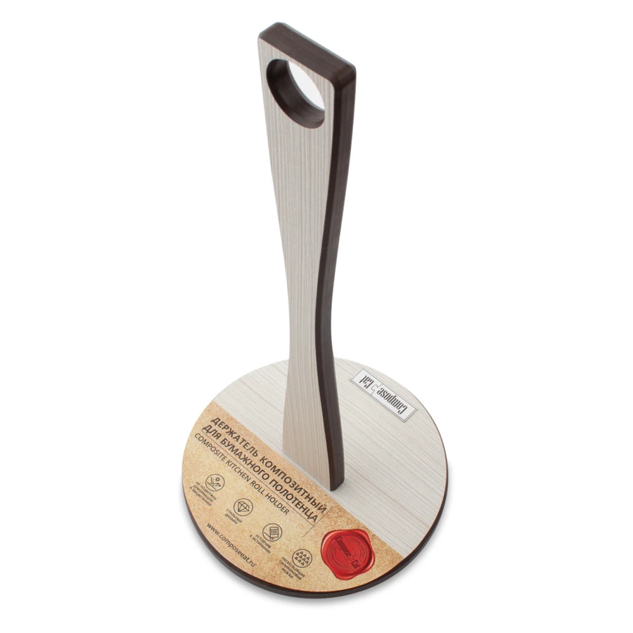 Держатель для бумажного полотенца ComposeEat Fashion 31х15 см, база 12 мм, композит, белый