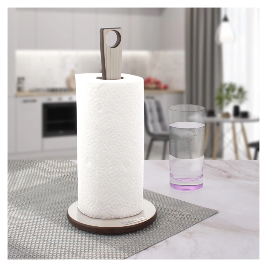 Держатель для бумажного полотенца ComposeEat Fashion 31х15 см, база 12 мм, композит, белый