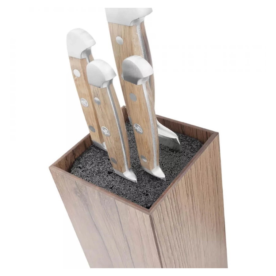 Подставка для ножей ComposeEat Everyday 10х10х23 см, композит, дуб коричневый