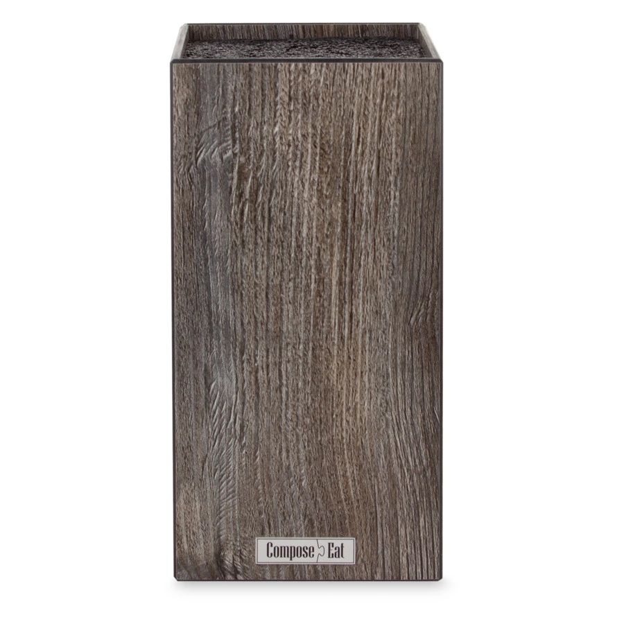Подставка для ножей ComposeEat Elegance 11х11х24 см, композит, дуб прованс