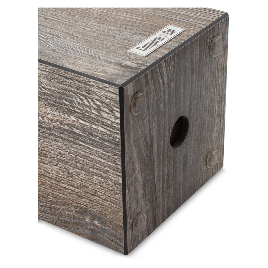 Подставка для ножей ComposeEat Elegance 11х11х24 см, композит, дуб прованс