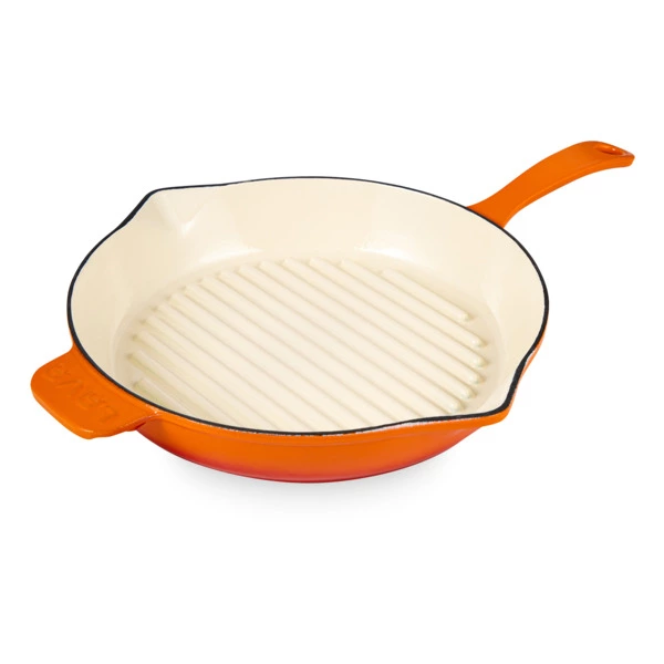 Сковорода-гриль LAVA d28см, 2,16 л, чугун, оранжевый