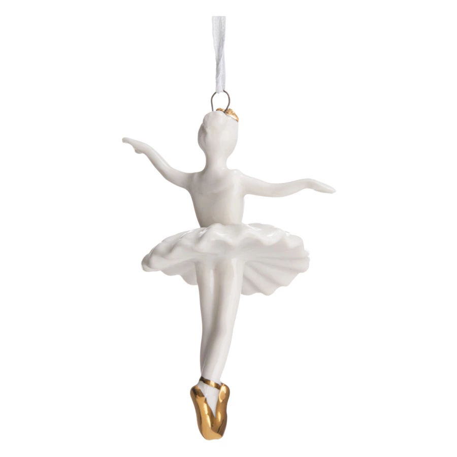 Елочное украшение Decor de table Балерина 6х4х8,5 см , фарфор