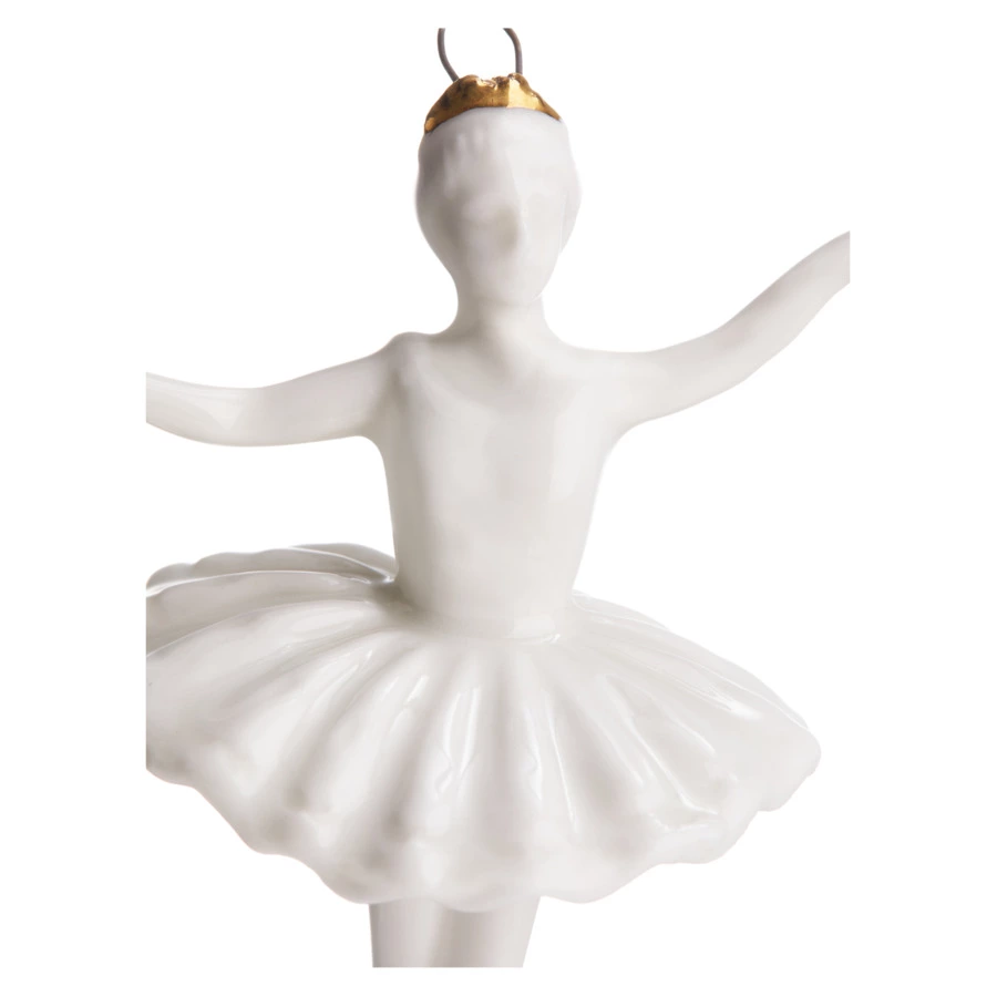 Елочное украшение Decor de table Балерина 6х4х8,5 см , фарфор