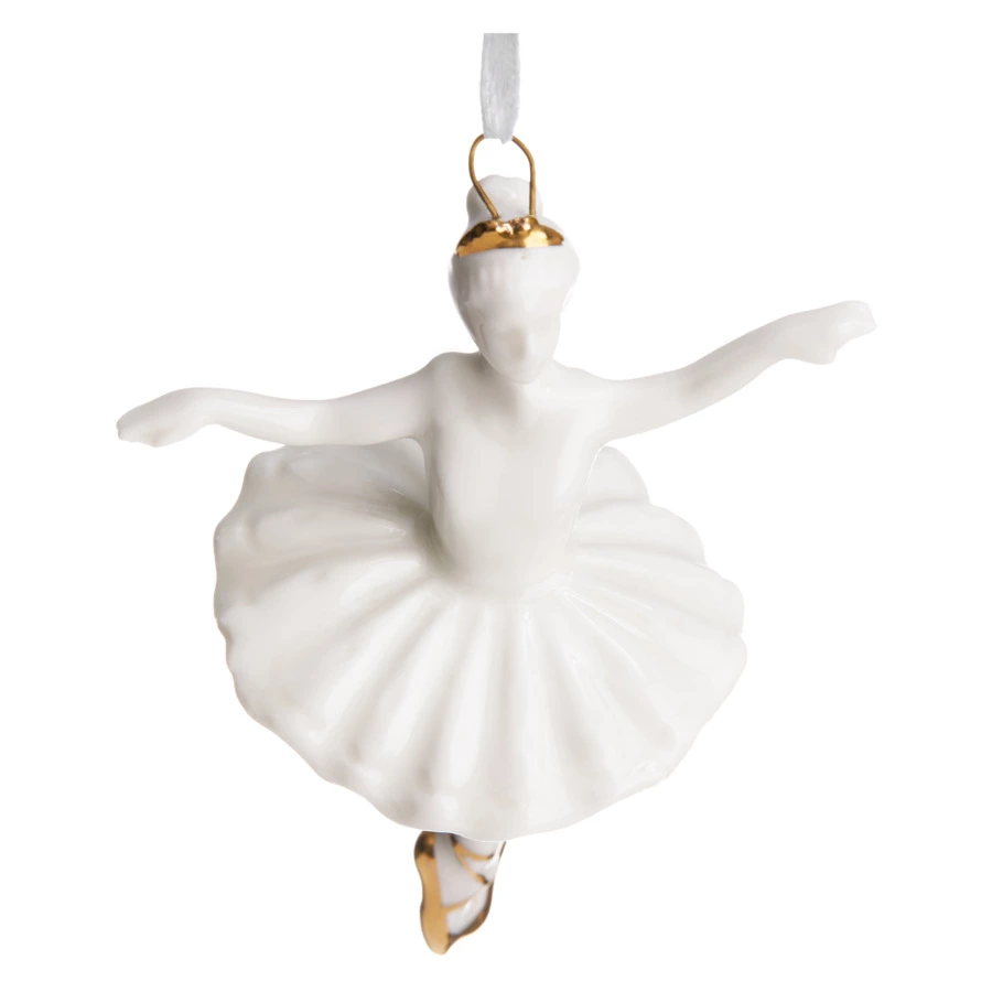 Елочное украшение Decor de table Балерина 6х4х8,5 см , фарфор