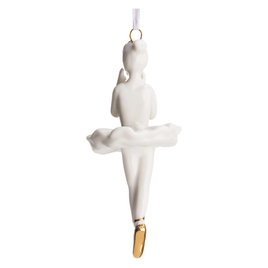 Елочное украшение Decor de table Балерина 3,6х3х8,5 см , фарфор