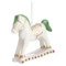 Елочное украшение Decor de table Лошадка, зеленая грива 8х2,5х8 см, фарфор