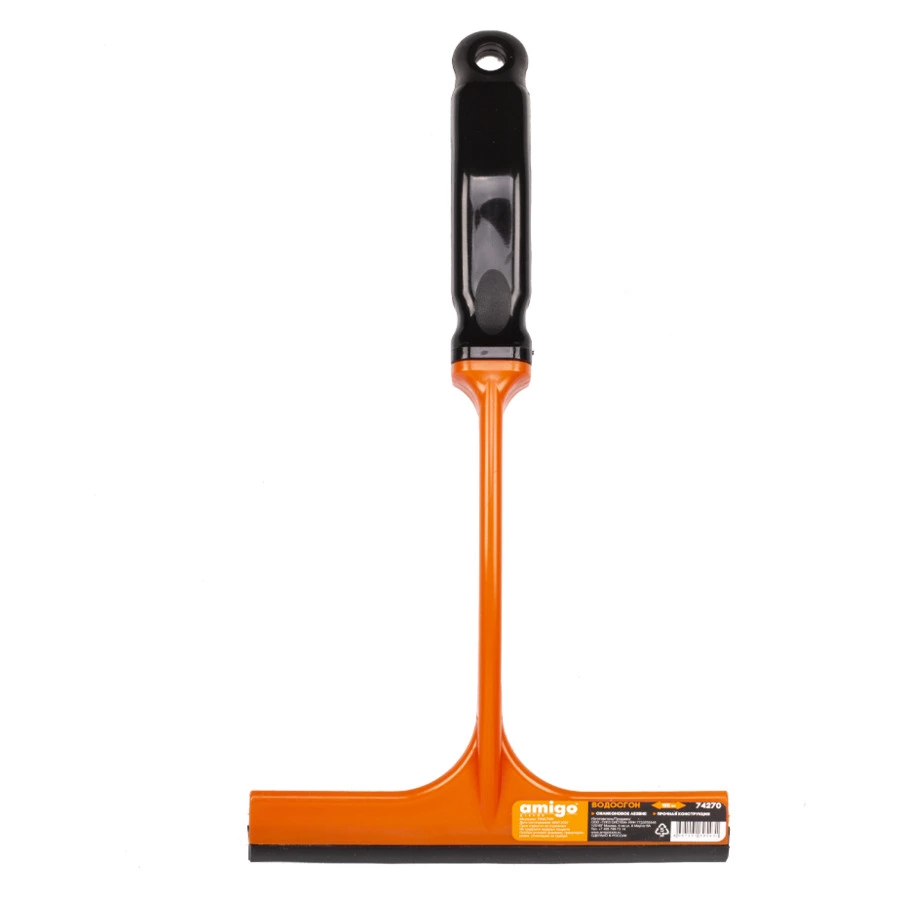 Водосгон автомобильный Amigo 15,5 см, силикон, пластик, оранжевый, 74270