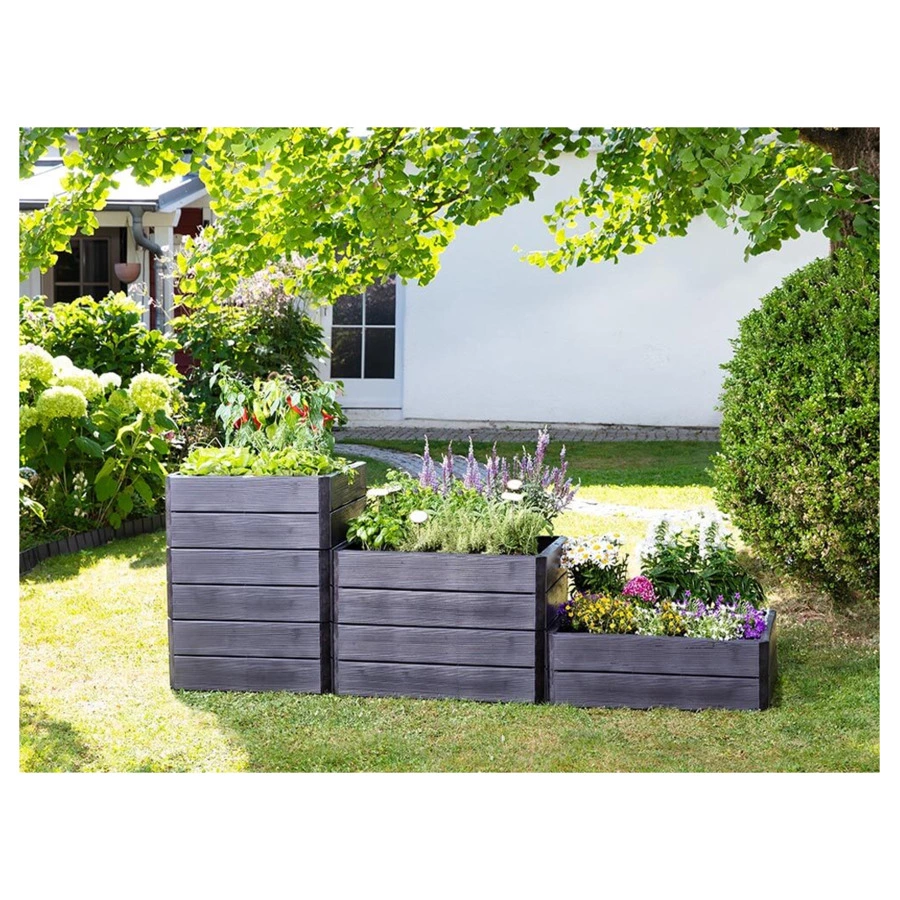 Грядка прямоугольная Graf M разборная 60х80х25 см, пластик, 645116