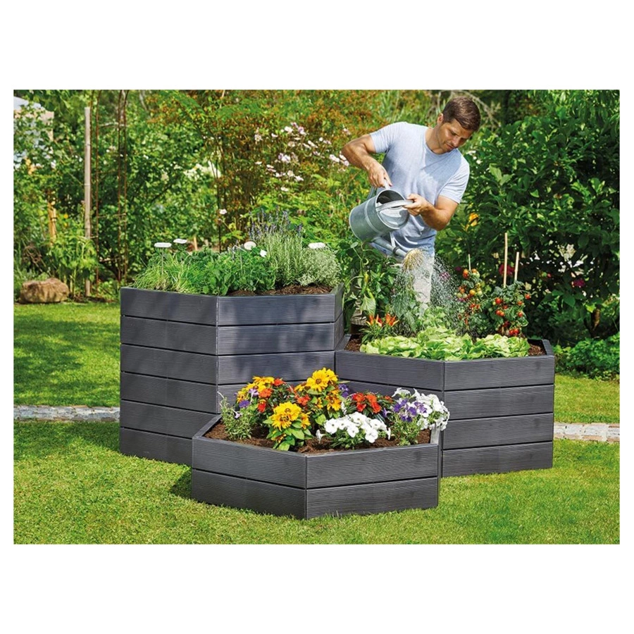 Грядка шестигранная Graf разборная, 110хН25 см, пластик, 645100