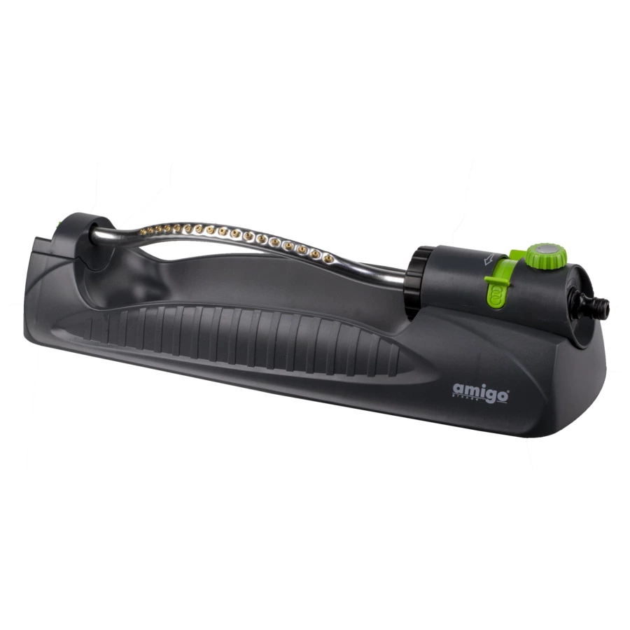 Дождеватель поворотный осциллирующий Amigo 17 латунных форсунок,  ABS пластик, 79055