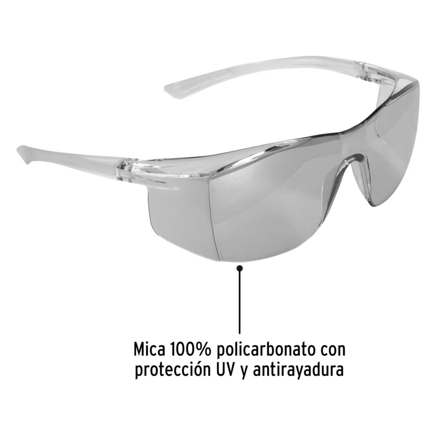 Очки защитные ультралегкие Truper серые зеркальные 10822