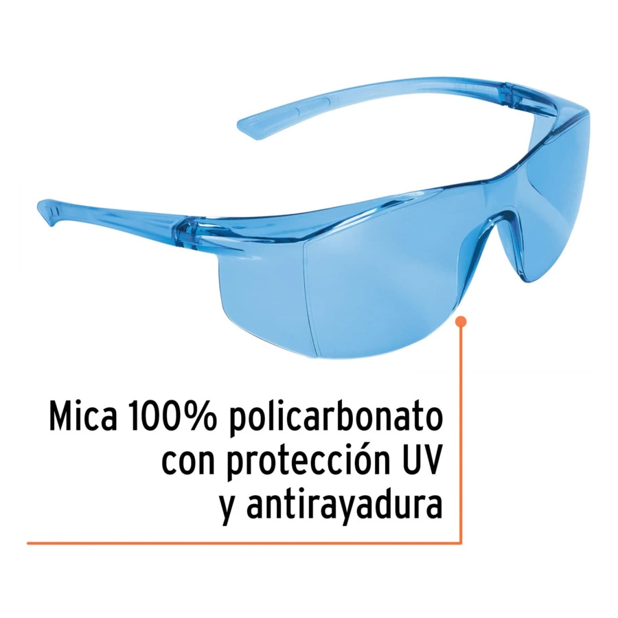 Очки защитные ультралегкие Truper синие 10819