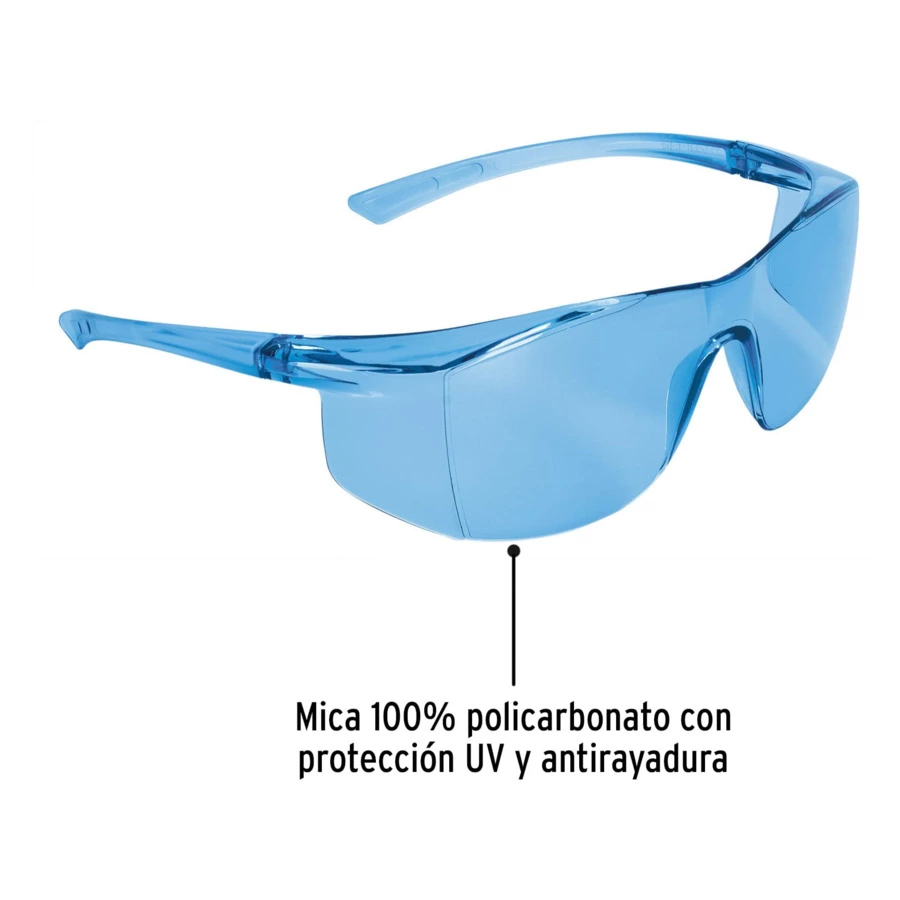 Очки защитные ультралегкие Truper синие 10819