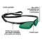 Очки защитные Truper Sport на ремне, зеленые, 15178