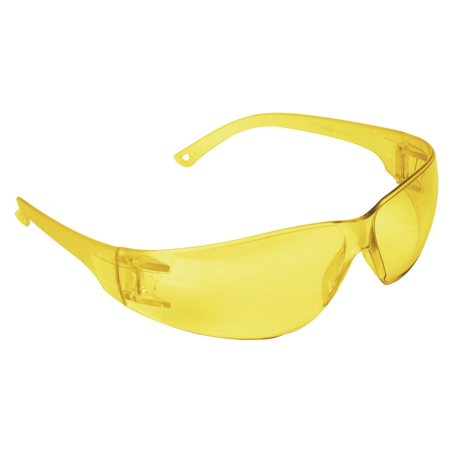 Очки защитные с широкими дужками Pretul янтарные 20403