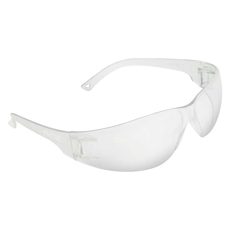 Очки защитные с широкими дужками Pretul прозрачные 20401