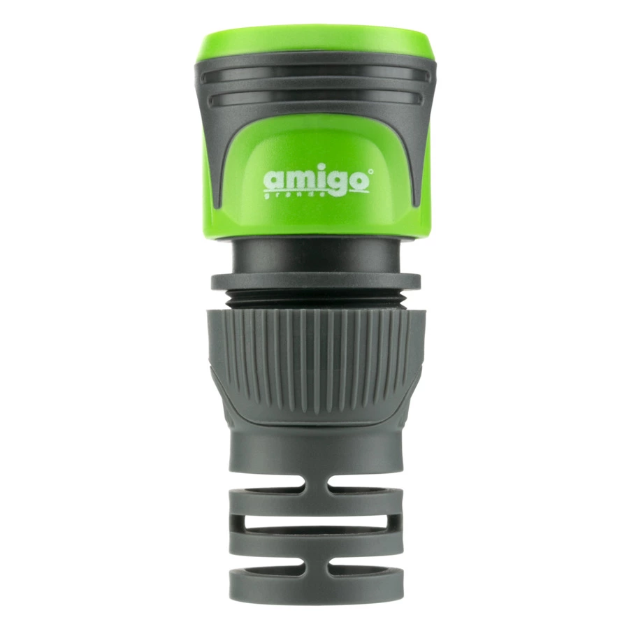 Коннектор для шланга 1/2" Amigo с хвостовиком, цанговое соединение, пластик, 79860