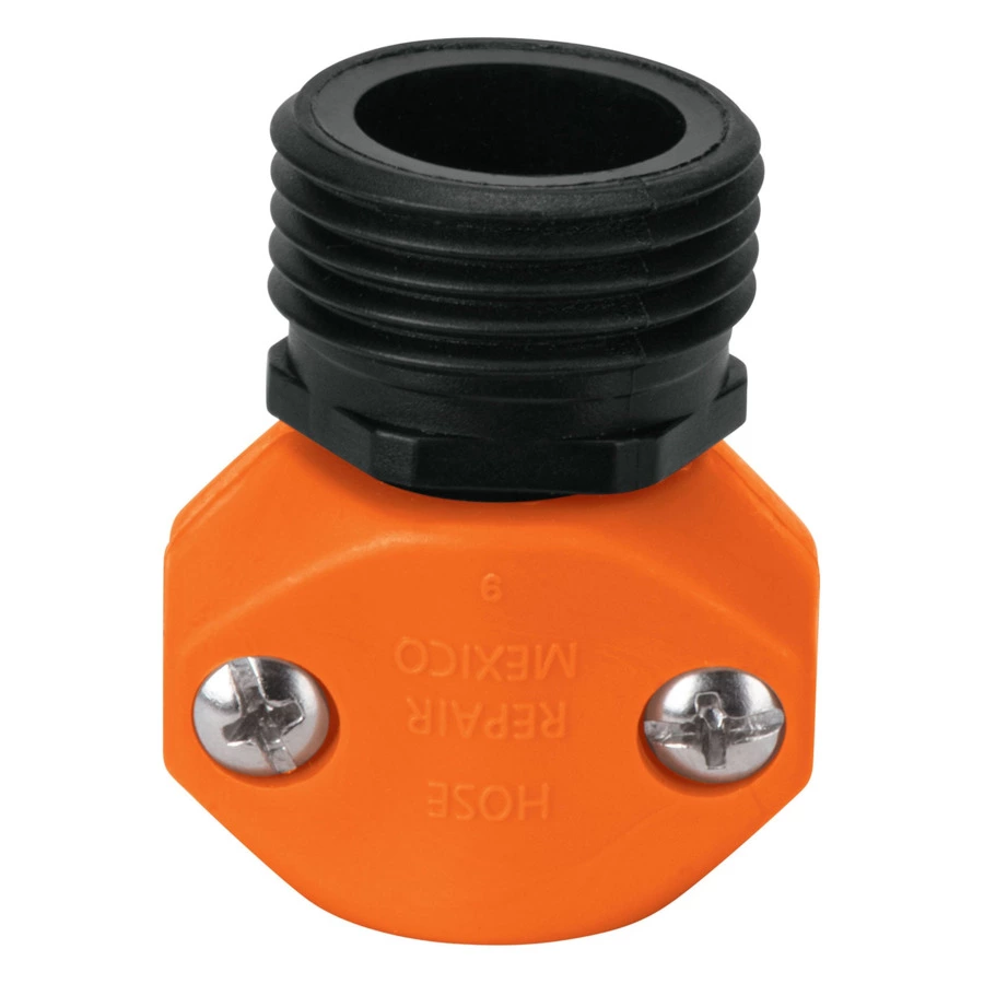 Коннектор с внешней резьбой для шланга 1/2" Truper, ABS-пластик, оранжевый, 12710