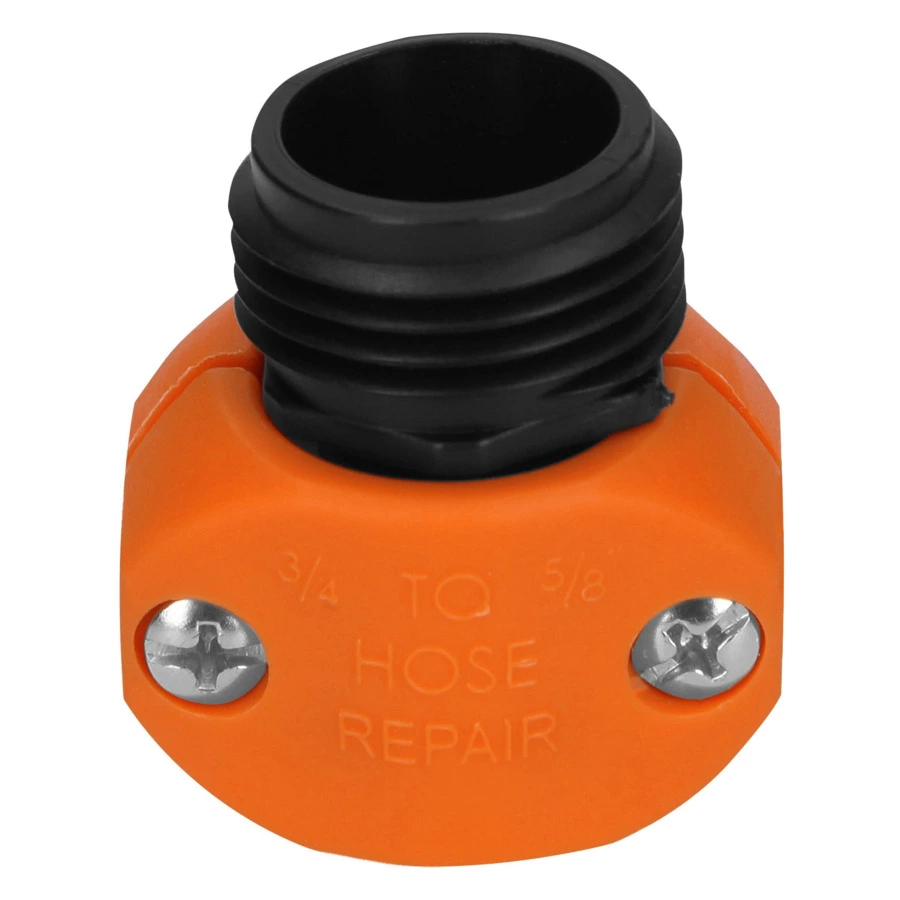 Коннектор с внешней резьбой для шланга 5/8"-3/4" Truper, ABS-пластик, оранжевый, 12716