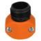 Коннектор с внешней резьбой для шланга 5/8"-3/4" Truper, ABS-пластик, оранжевый, 12716