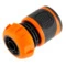 Коннектор для шланга 1/2" Amigo с soft-покрытием, цанговое соединение, ABS-пластик, оранжевый, 79512