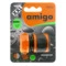 Коннектор для шланга 1/2" Amigo с soft-покрытием, цанговое соединение, ABS-пластик, оранжевый, 79512