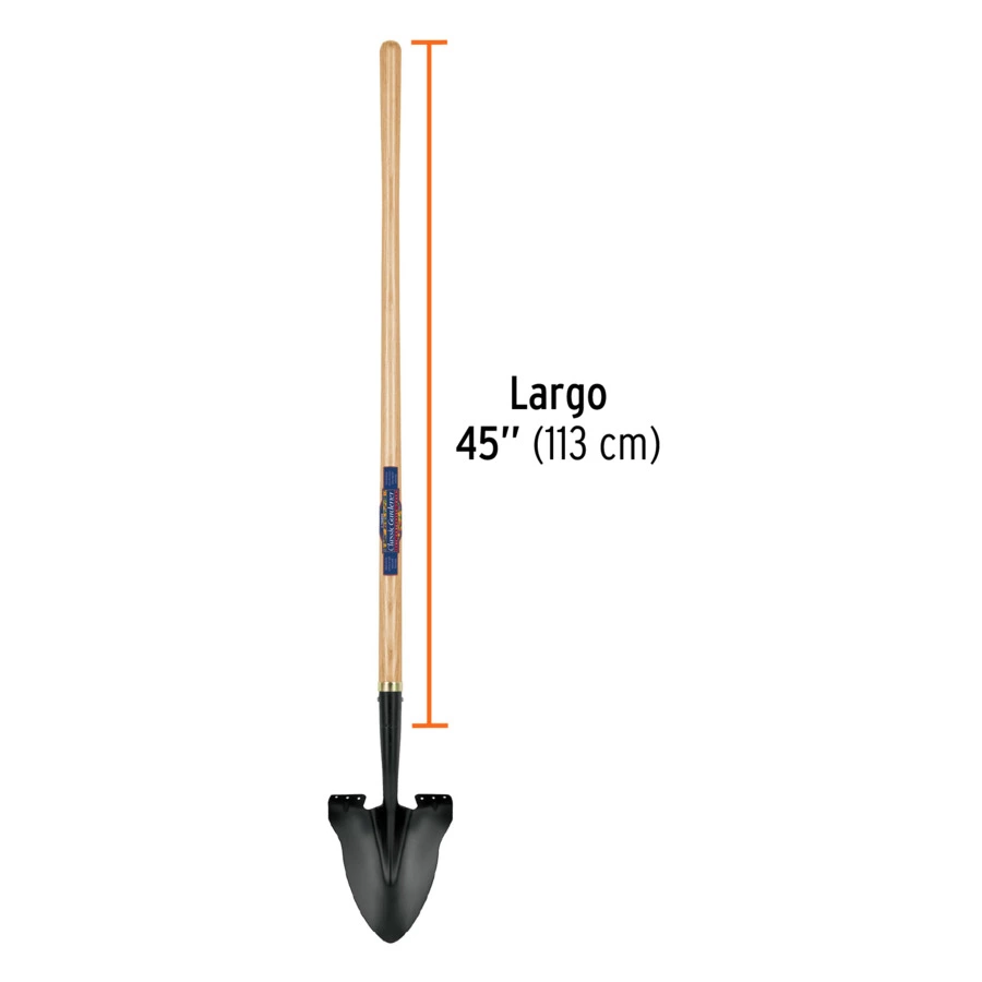 Лопата штыковая садовая Truper мини-ковш 15х21 см, ручка дерево 138 см, 17204