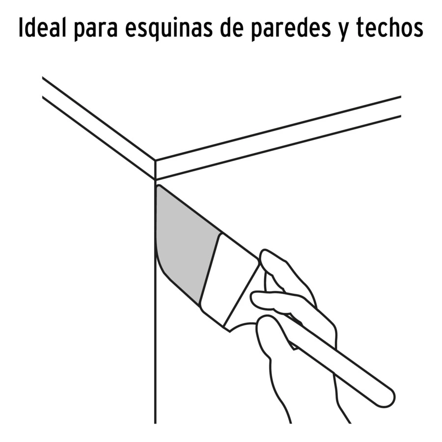 Кисть малярная Truper, щетина полиэстр, ручка дерево, 13339