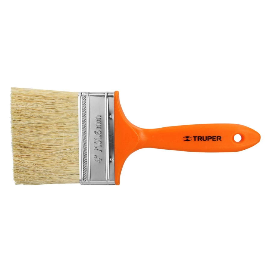 Кисть малярная Truper 7х10 см, щетина натуральная, ручка пластик, 14492