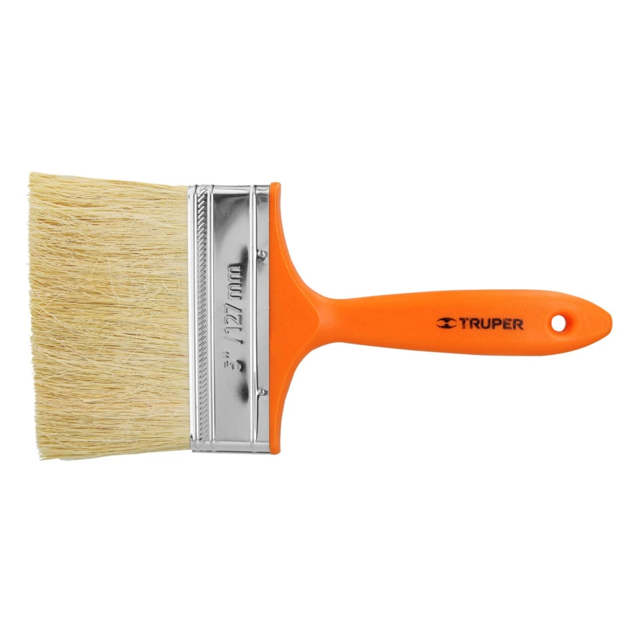 Кисть малярная Truper 7х12,5 см, щетина натуральная, ручка пластик, 14493